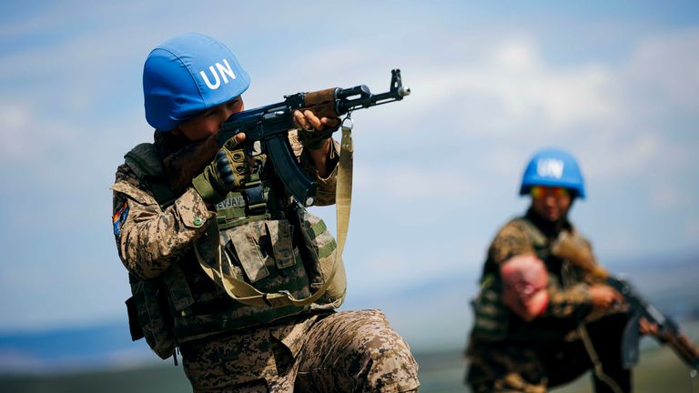 UN peacekeepers in