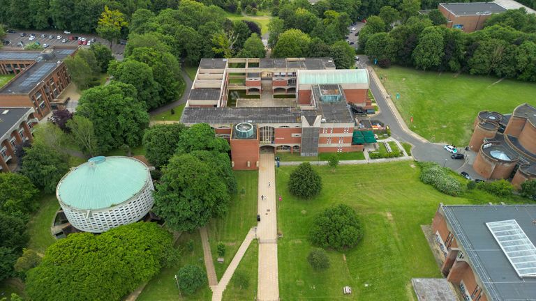 The University of Sussex campus in Falmer, between Brighton and Lewes, in East Sussex. Pic: iStock