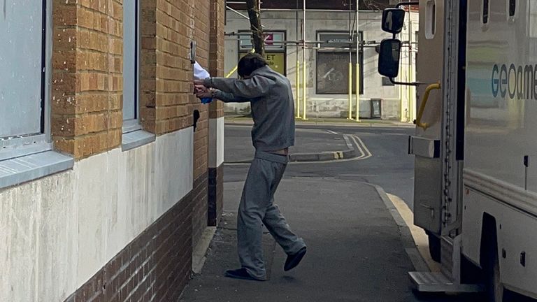 Matthew Battenbough arrives at court. Pic: PA