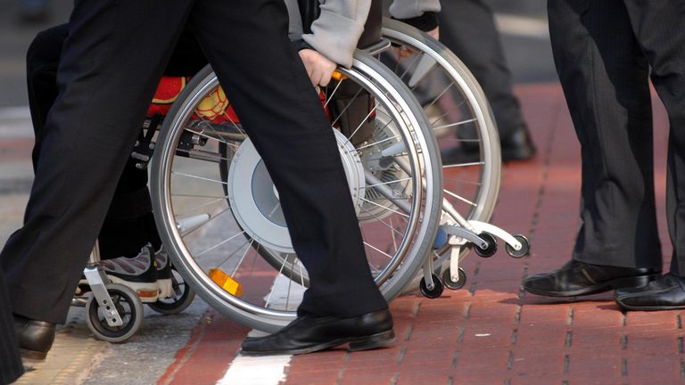 File photo dated 21/11/06 of a patient in a wheelchair