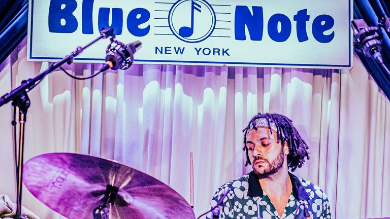 Yussef Dayes playing at Blue Note New York. Pic: Dervon Dixon