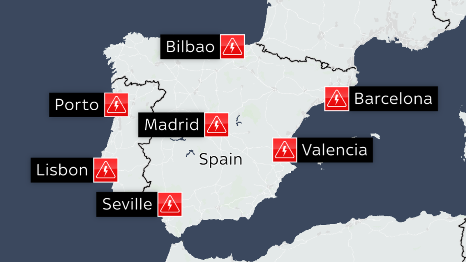 What Impact Is The Blackout In - Skynews Blackout Portugal Spain 6899955