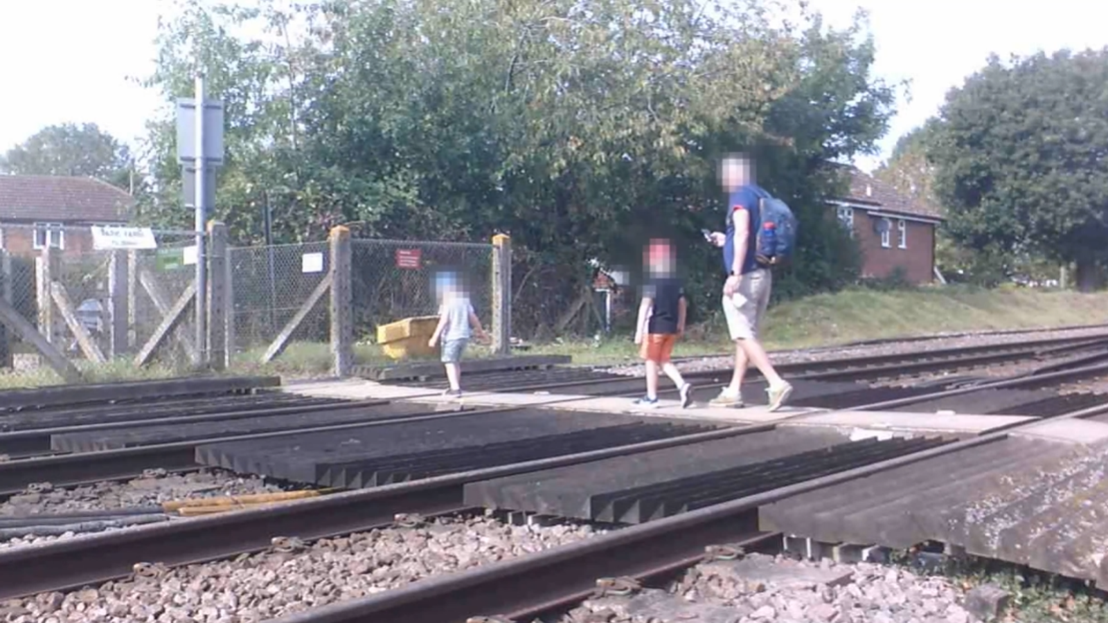 Shocking footage shows near-misses on level crossings