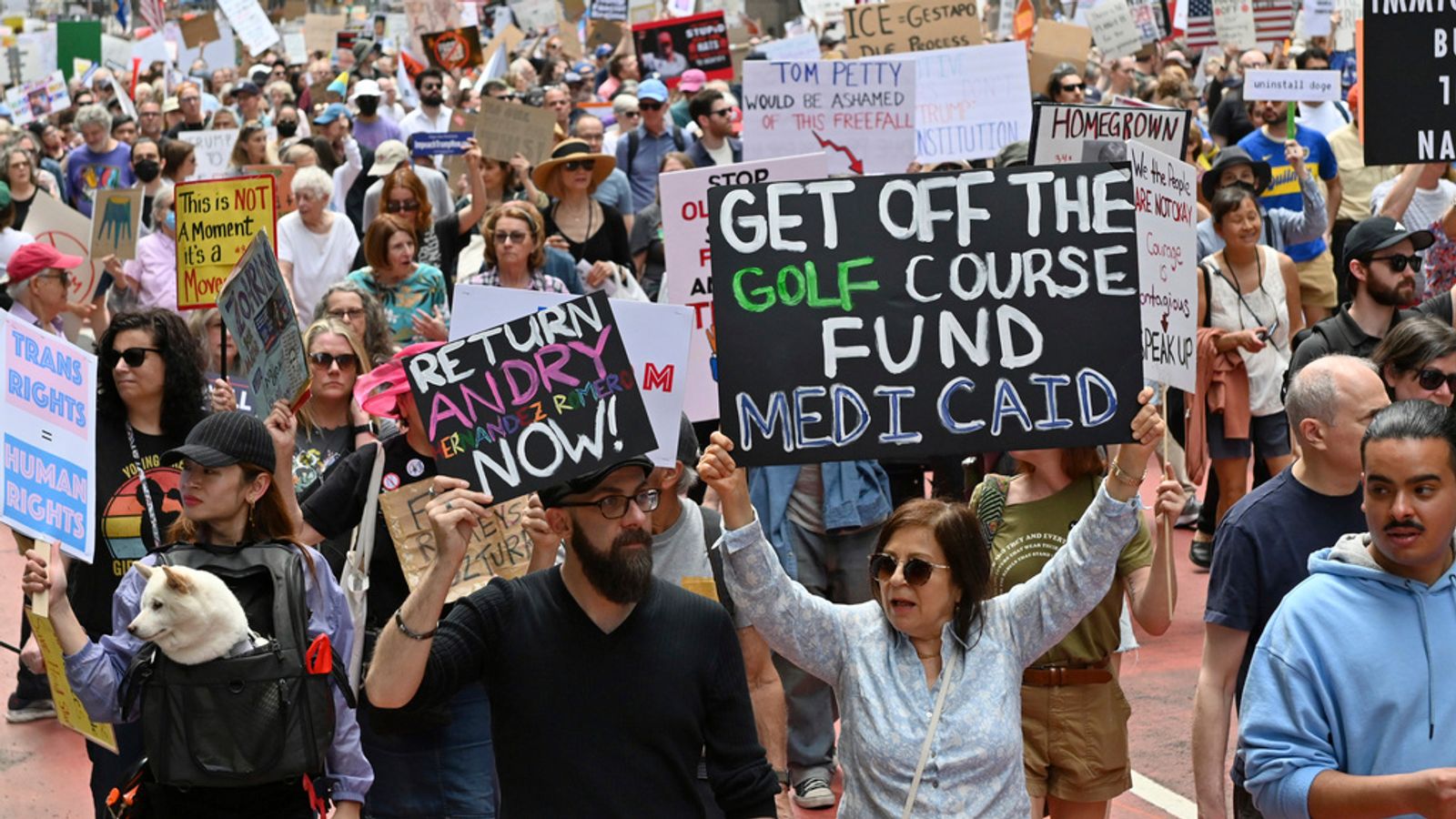 Anti-Trump protests sweep America for the second time in weeks | US ...