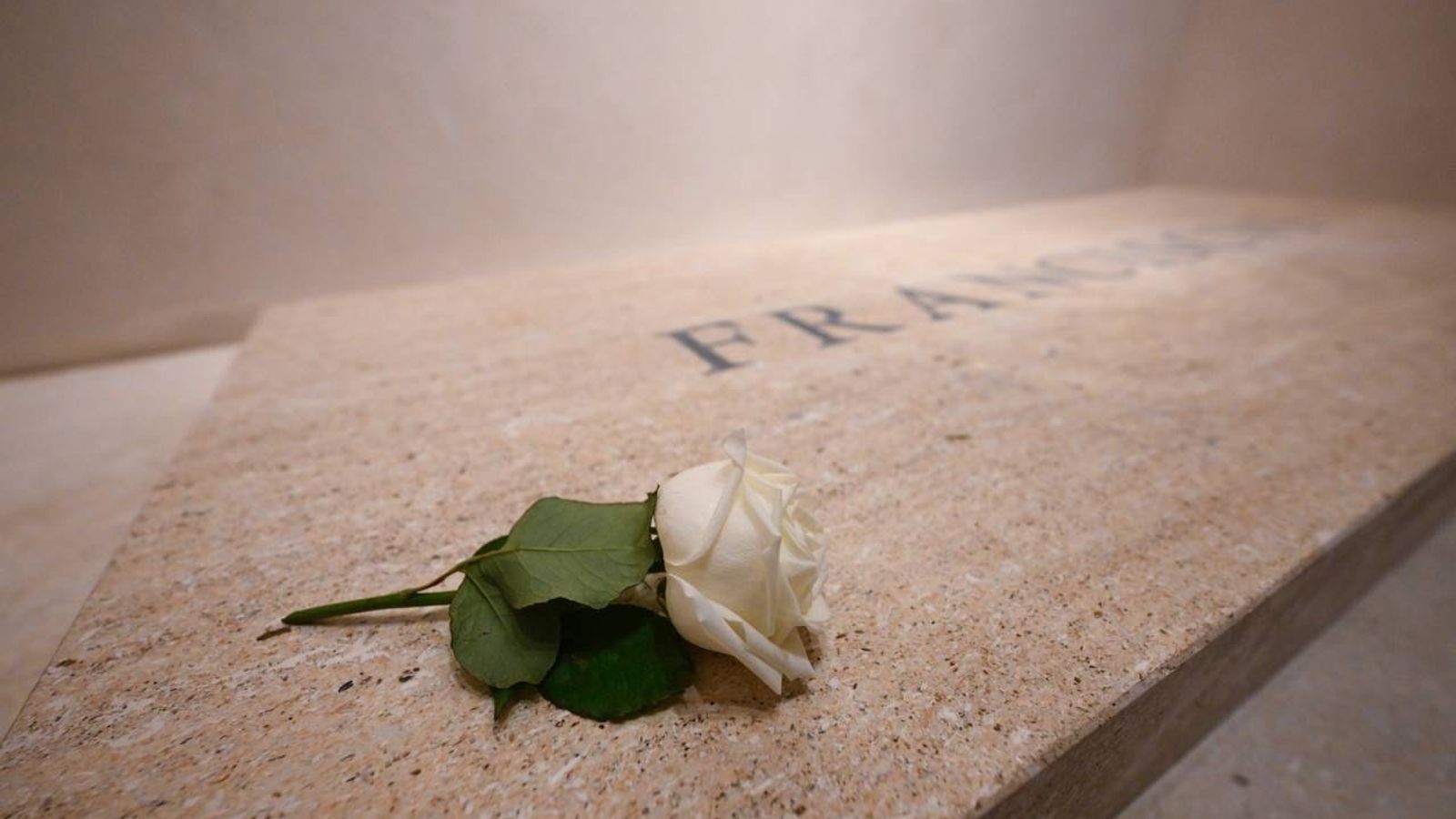 Pictures of Pope Francis’s tomb released as it opens to the public in Rome basilica