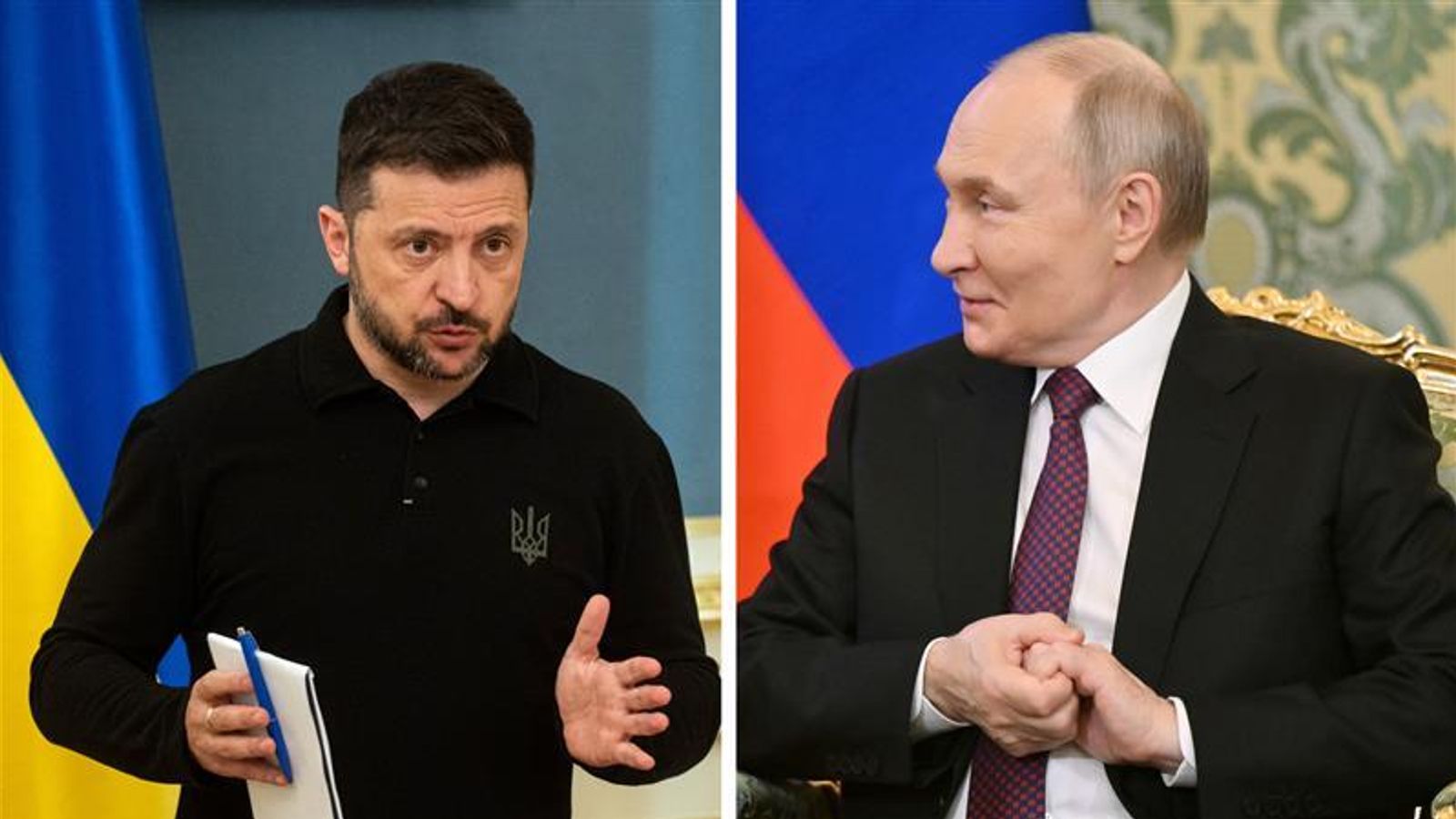 Ukraine 'ready to meet' Russia after Putin call for peace talks on Thursday, says Zelenskyy Ukraine 'ready to meet' Russia after Putin call for peace talks on Thursday, says Zelenskyy