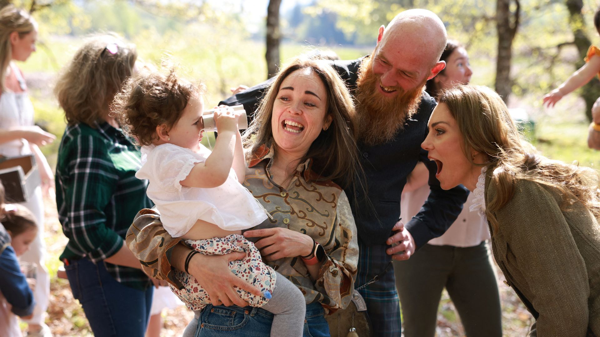William and Kate meet children in ancient forest during Isle of Mull visit