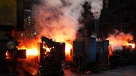 Steel production in Scunthorpe