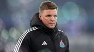 Eddie Howe taken to hospital. File pic: PA