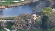 Emergency services at the scene. Pic: UKNIP