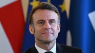 Emmanuel Macron. Pic: PA
