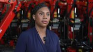 Kemi Badenoch speaking to Beth Rigby in Wiltshire