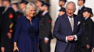 King Charles III and Queen Camilla arriving at Giovan Battista Pastine international airport, in Rome, to start their four day state visit to Italy. Picture date: Monday April 7, 2025. Aaron Chown/PA Wire
