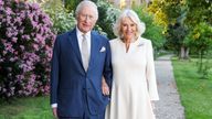 The King and Queen after arriving in Rome. Pic: Chris Jackson/Getty