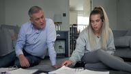 Marlon West and his daughter Scarlett look information on her case