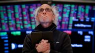 A trader on the floor of the New York Stock Exchange. Pic: Reuters