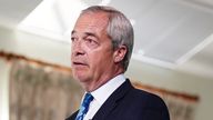 Mr Farage says he is concerned about not delivering. Pic: PA
