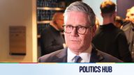 Sir Keir Starmer speaking to Sky's Beth Rigby