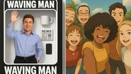 (L-R) AI-generated images of iStock photos