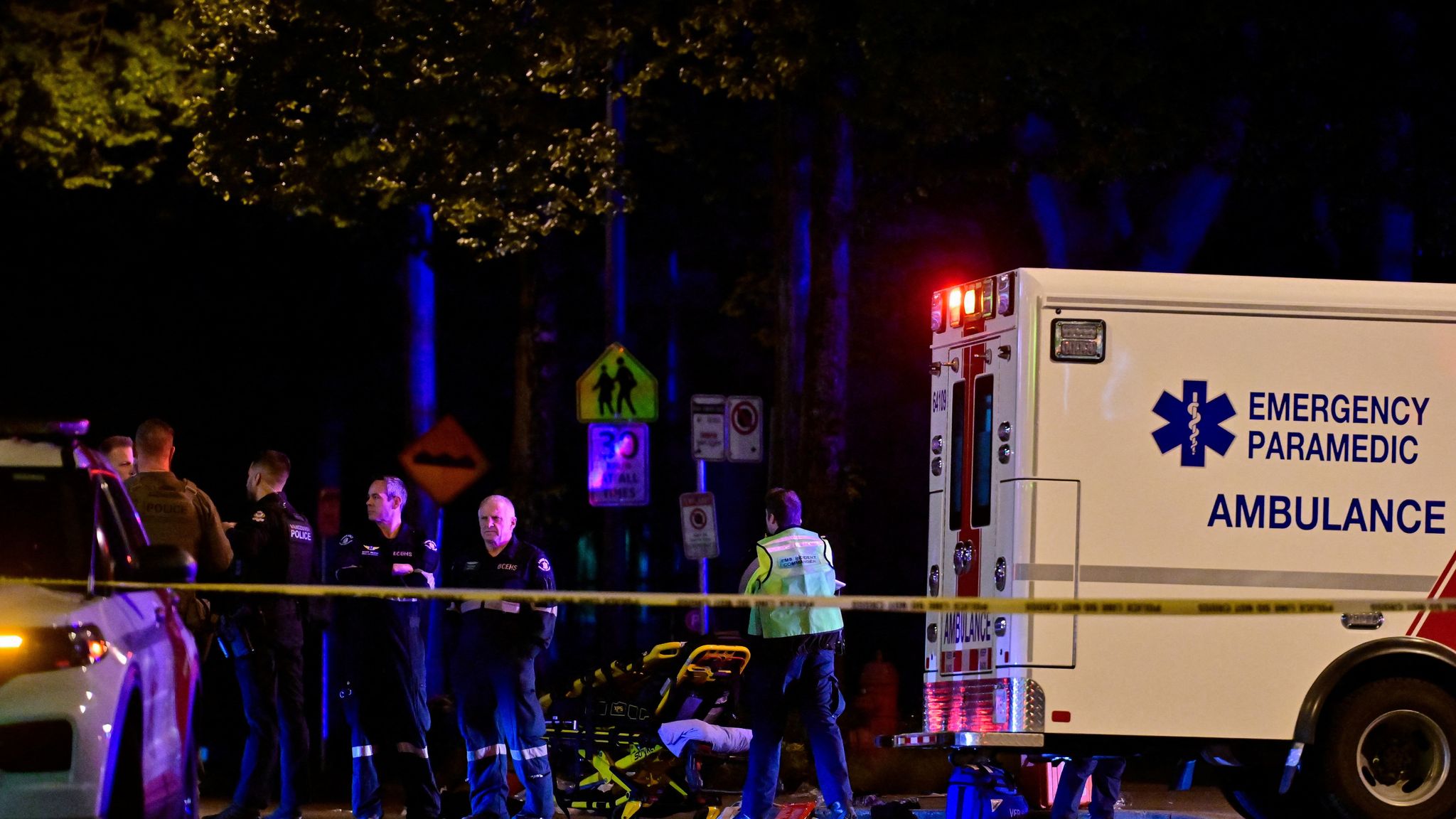 Eleven killed including five year old child after vehicle drives into