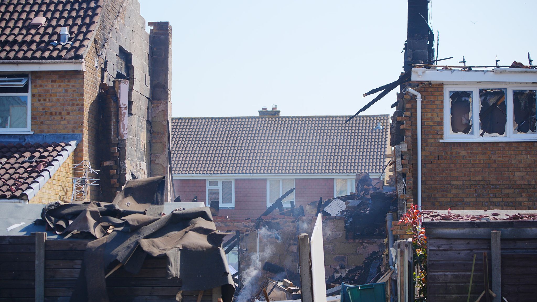 House destroyed after explosion in Yate | UK News | Sky News