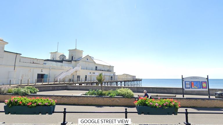 A man has been arrested on suspicion of murder after  a stabbing near Bognor Regis pier