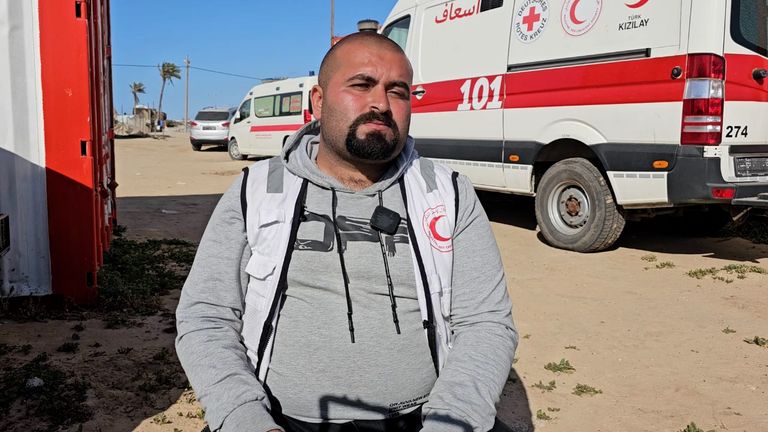 Munther Abed was in the ambulance that Rifaat and his colleagues were searching for.