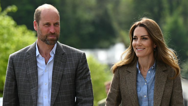 The Prince and Princess of Wales, known as the Duke and Duchess of Rothesay when in Scotland, arrive for their visit to Aros Hall community hub in the town of Tobermory on the Isle of Mull. Picture date: Tuesday April 29, 2025.