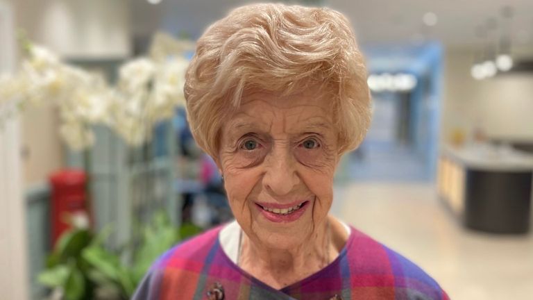 Ruth Bourne, 98, remembers the “electric buzz” amongst the crowds partying outside Buckingham Palace on VE Day. 