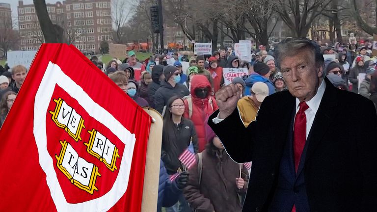 Harvard University sues over $2.2bn funding freeze after rejecting demands from Donald Trump's administration