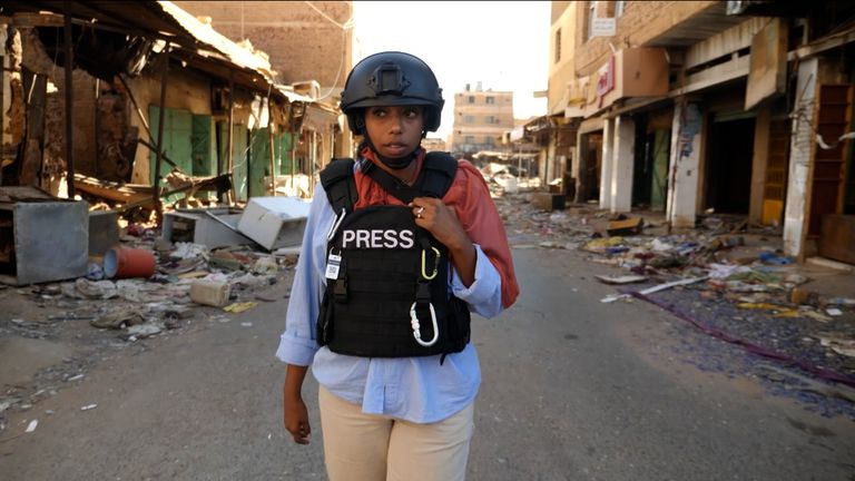 Sky’s's Yousra Elbagir has reported on the near-total destruction of Sudan since war broke out two years ago.