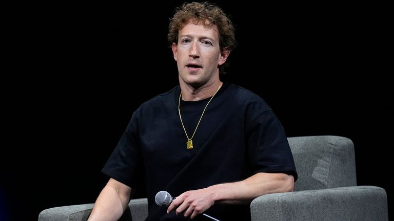 Mark Zuckerberg in 2024. File pic: AP