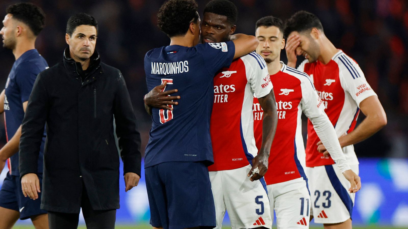 Arsenal knocked out of Champions League after 2-1 defeat to PSG in semi-final second leg Arsenal knocked out of Champions League after 2-1 defeat to PSG in semi-final second leg