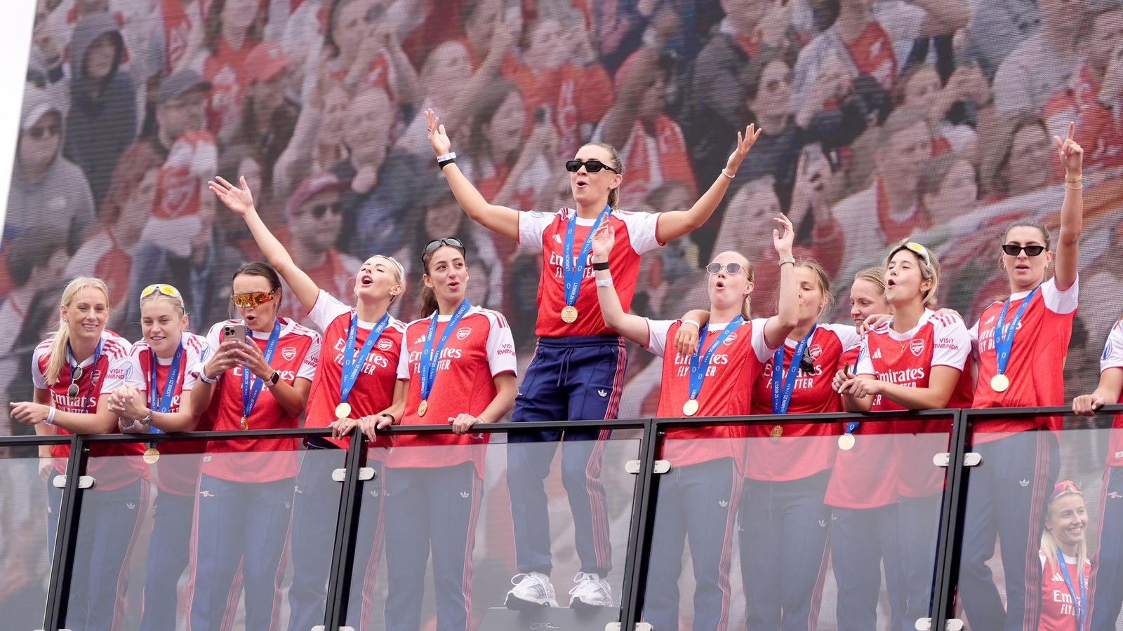 Arsenal, Crystal Palace and Liverpool events take place to celebrate major trophy victories