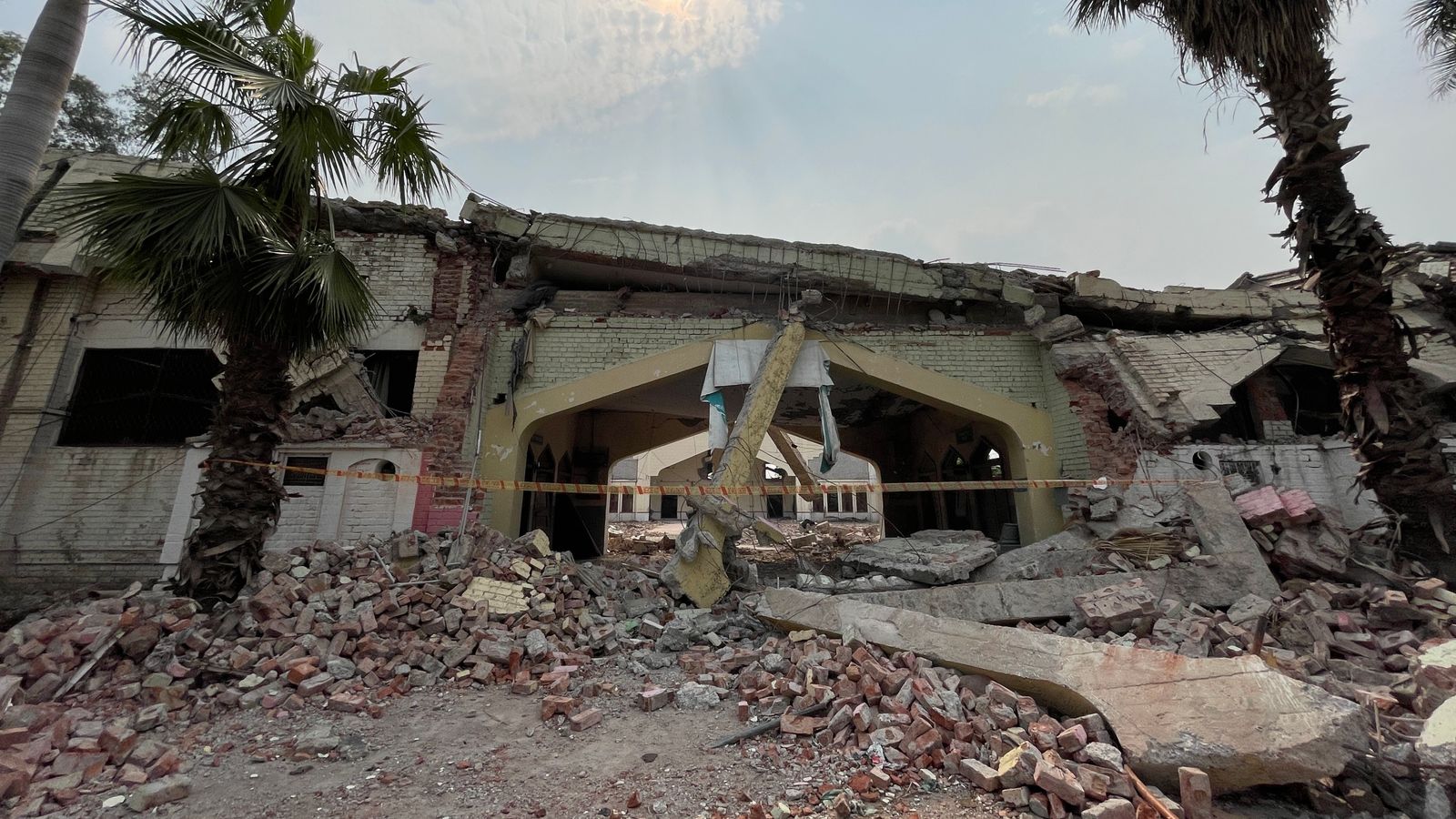 The site targeted by deadly Indian missile strikes is a mass of rubble – and locals feel trapped