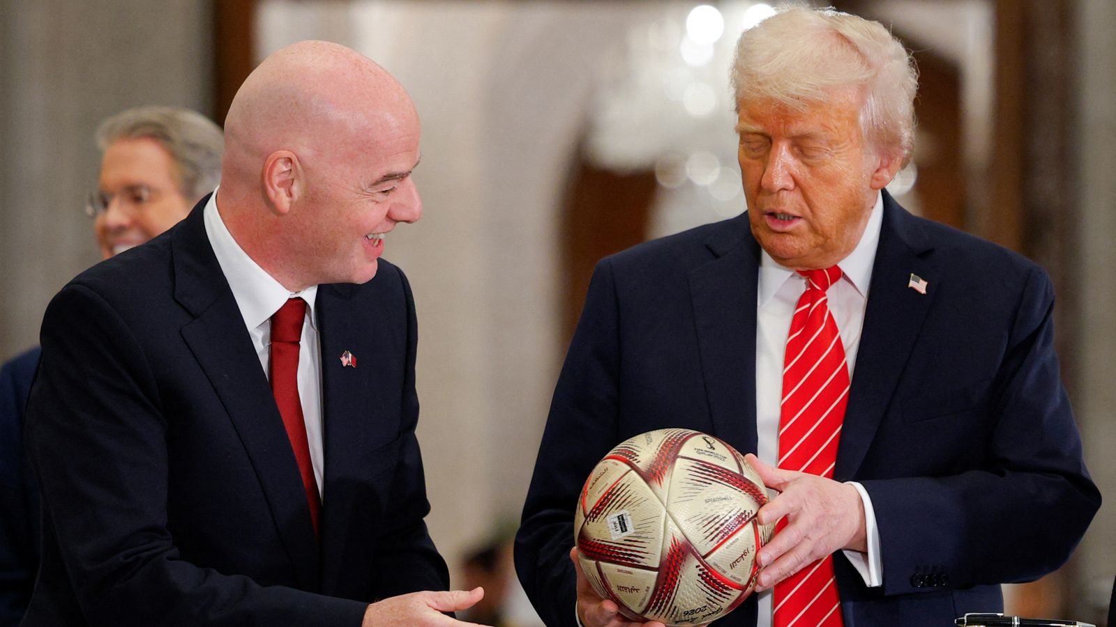 FIFA president Gianni Infantino criticised by European football chiefs over decision to join Donald Trump tour