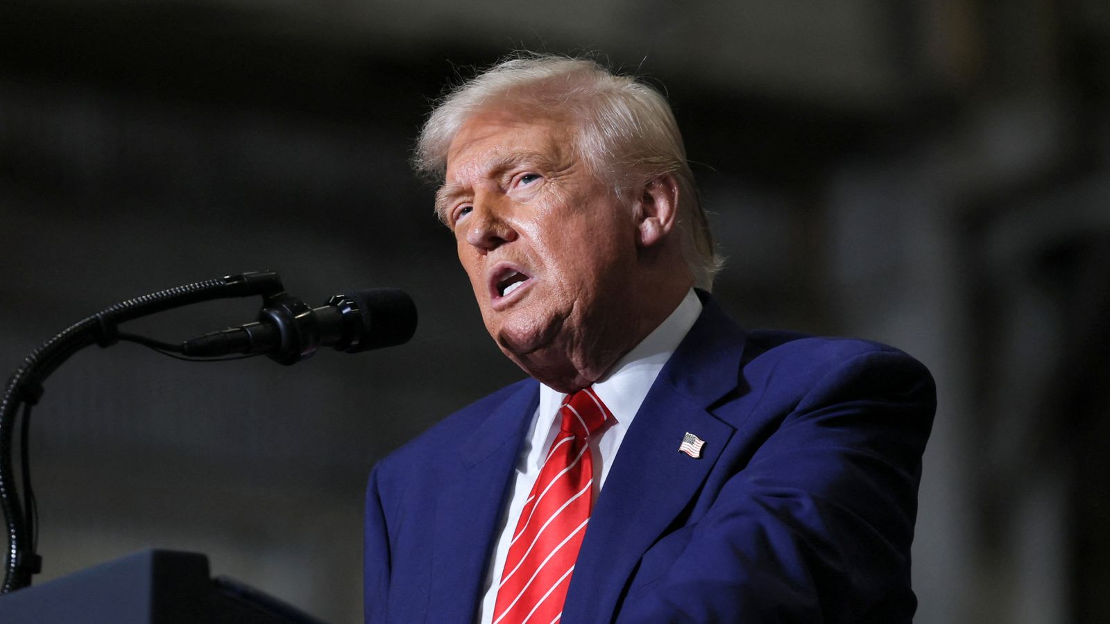 Trump to double tariffs on steel imports as he threatens China