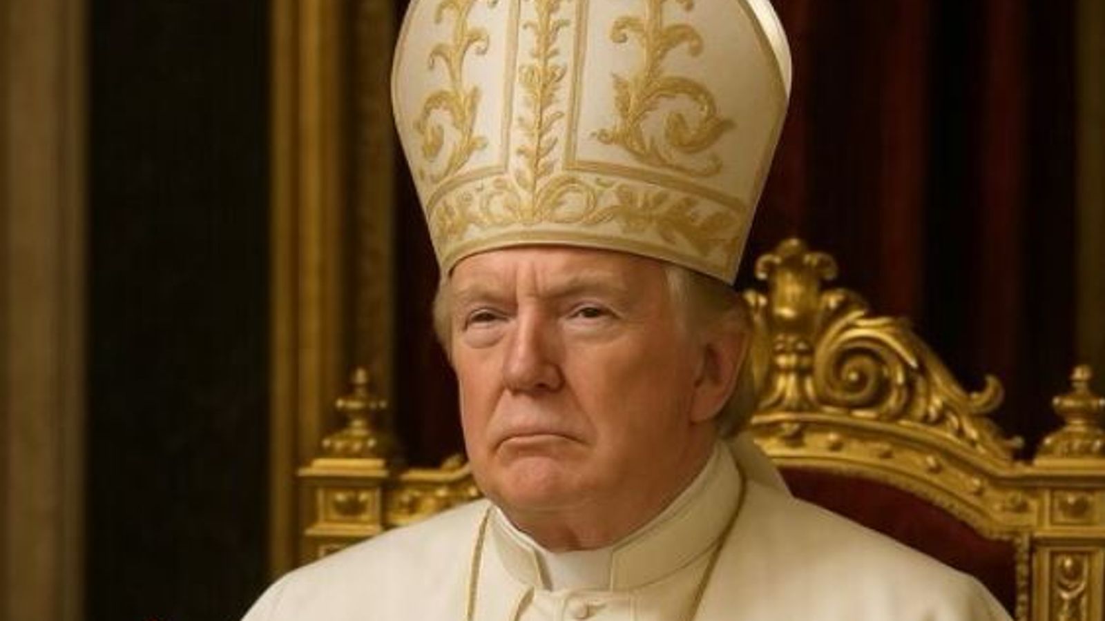 Trump posts AI image of himself as pope on Truth Social Trump posts AI image of himself as pope on Truth Social