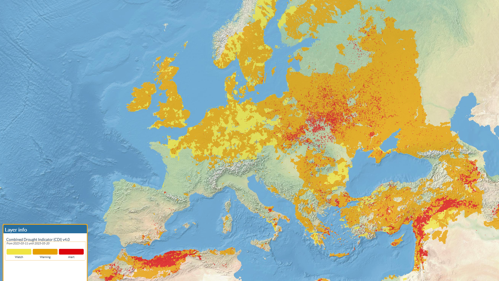 More than 40% of Europe slides into drought, including pockets of Greece, southern Italy and Spain