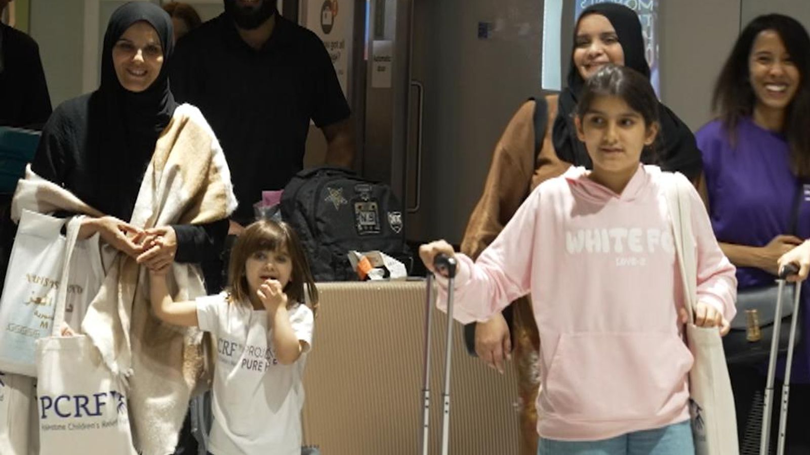 Two children from Gaza enter UK for specialist medical care for first time after months of struggle