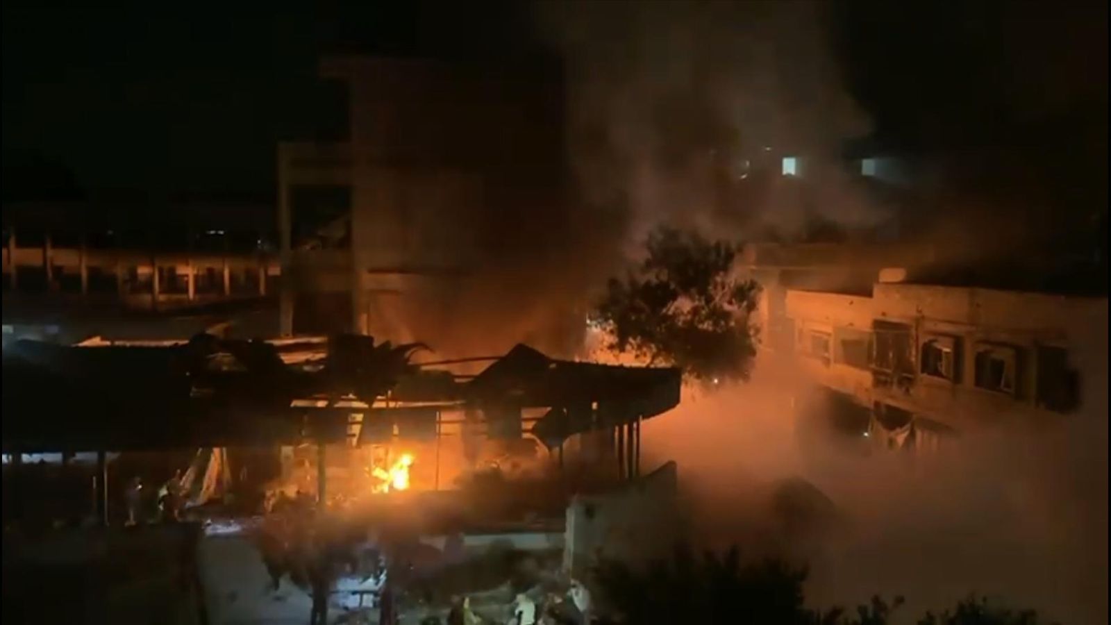 At least 20 dead in Israeli airstrike on Gaza school housing displaced people, say health authorities