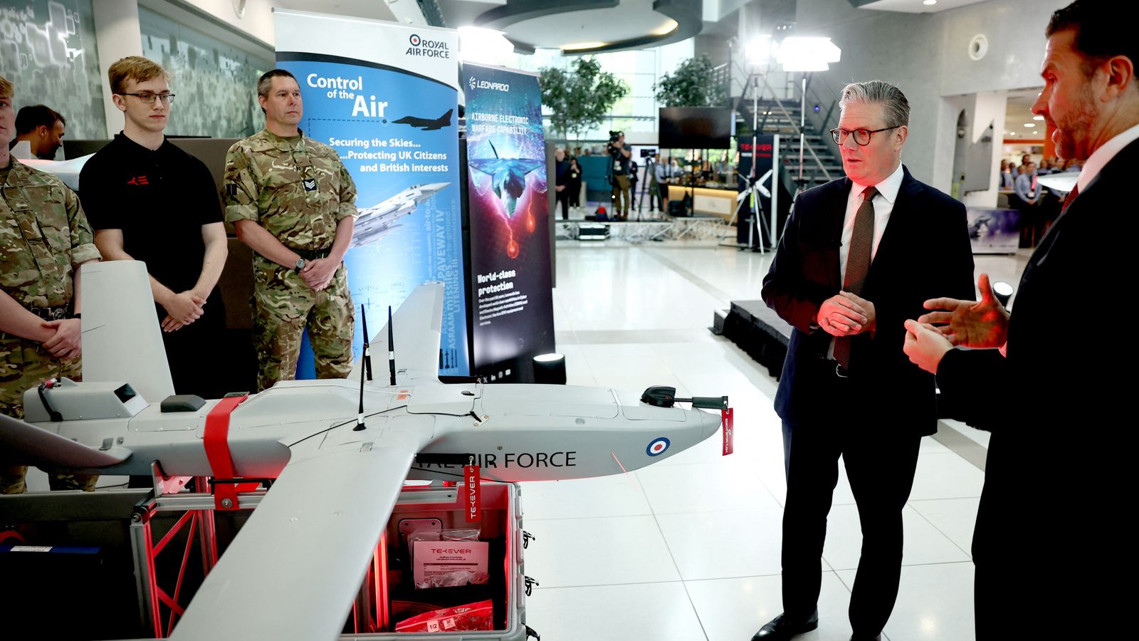 Sir Keir Starmer hails new British 'StormShroud' drones coming into operation