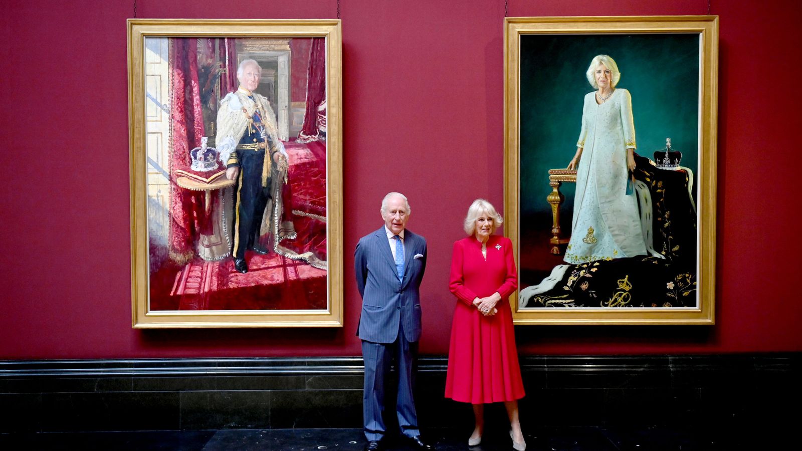 The King and Queen unveil new portraits commemorating their coronation