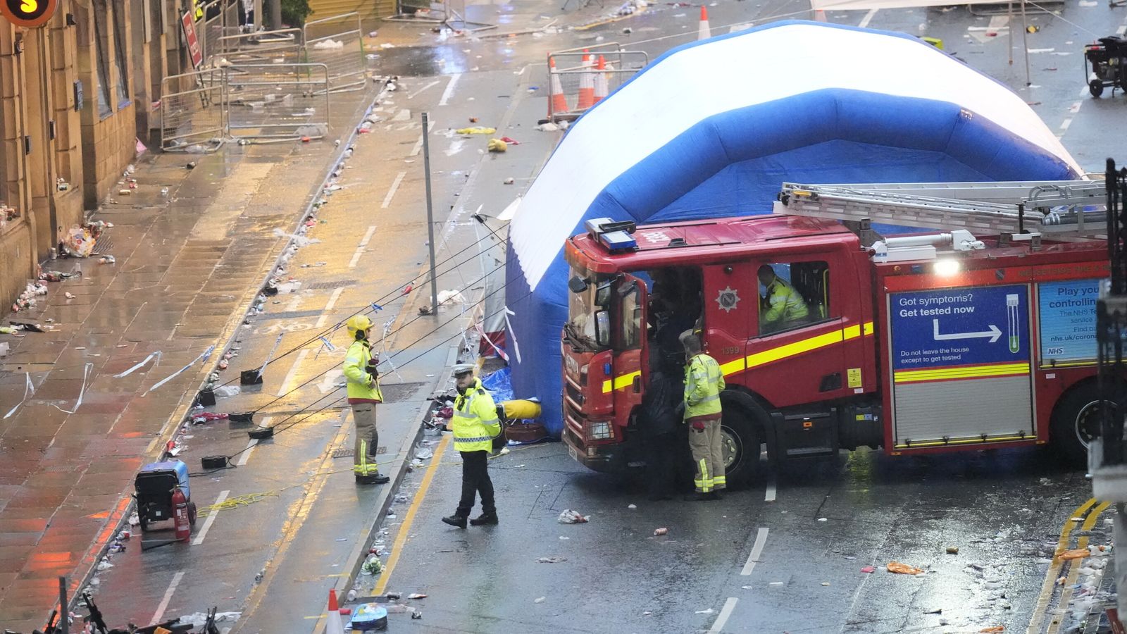Liverpool parade incident: Two people - including child - seriously injured after car drove into crowd