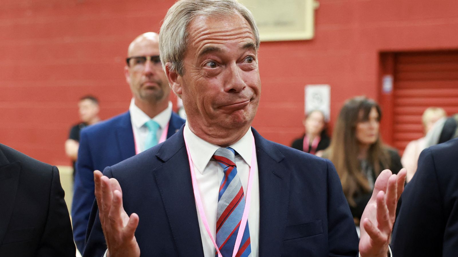 Farage toasts by-election success as party wins 'by a gnat's knob'