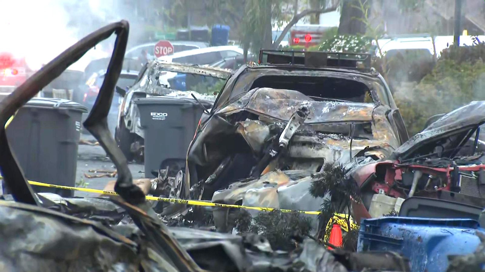 Small plane crashes into San Diego neighbourhood in direct hit to multiple homes