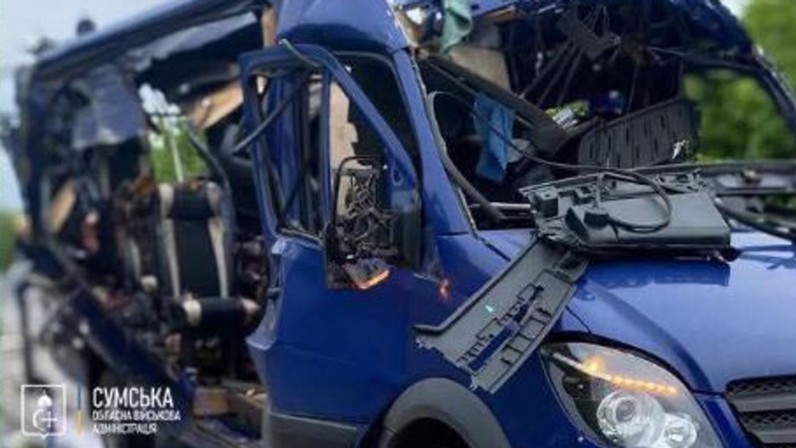 Nine killed in Russian attack on civilian bus, Ukraine's military says
