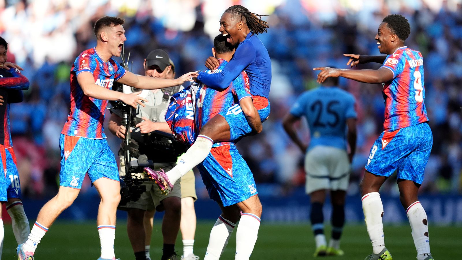 Crystal Palace celebrate historic FA Cup win after victory over Manchester City