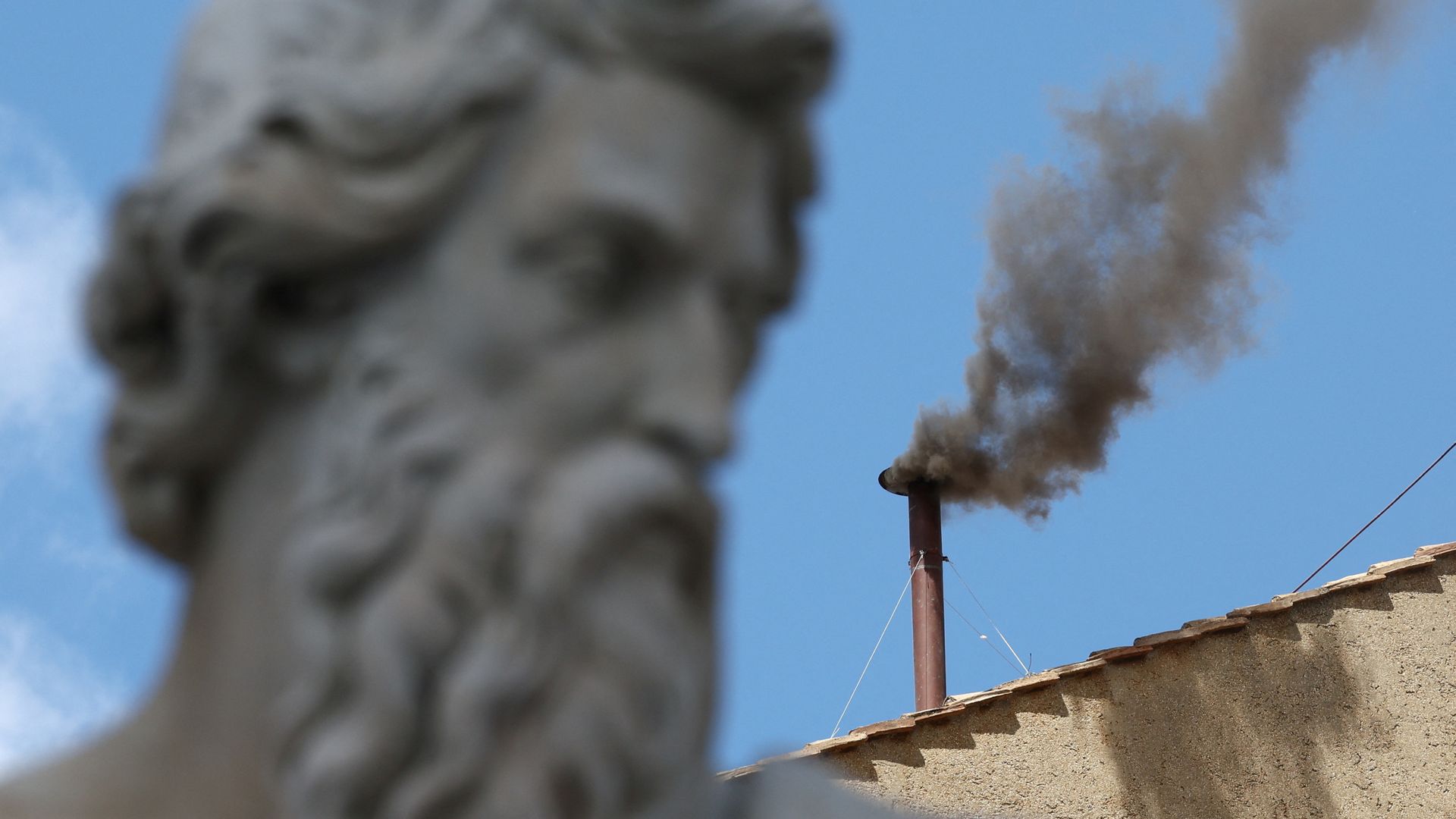 Black smoke rises again from Sistine Chapel as cardinals fail to elect new pope