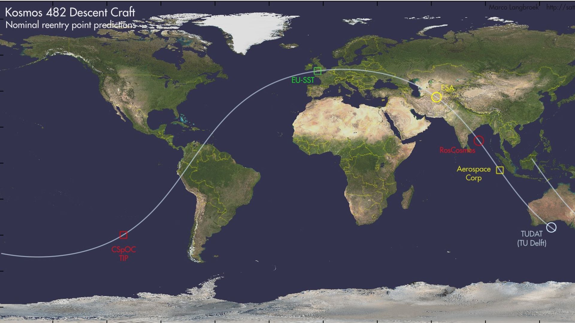 Half-tonne piece of Soviet rocket may have crashed through atmosphere over south of England